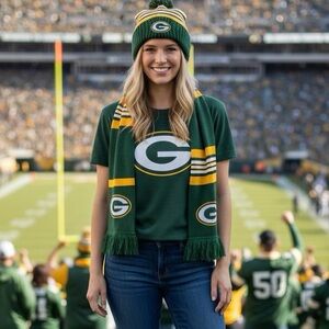 NEW Green Bay Packers‎ NFL Team Apparel T-Shirt Football Women's Medium